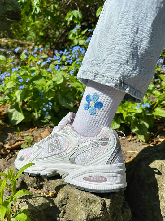 Plant Lover Daisy Floral Athletic Socks