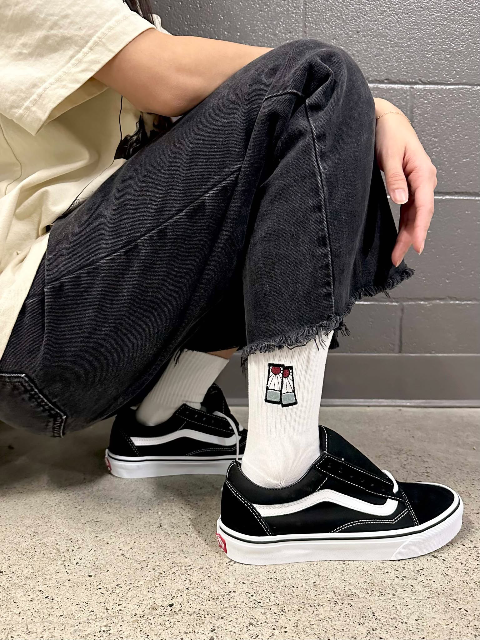 Anime Demon Slayer Hanauda Earrings Athletic Socks