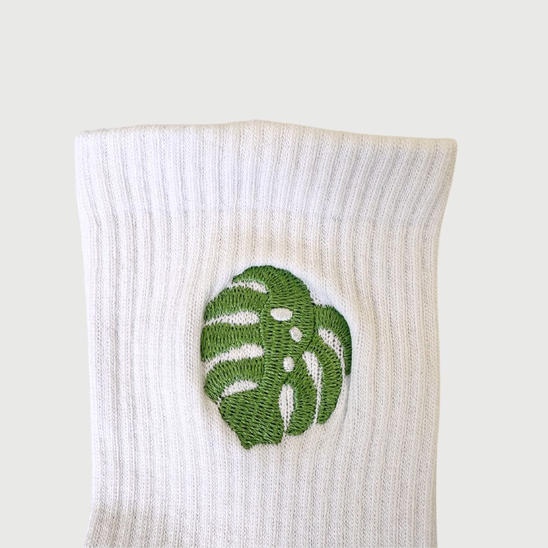 Plant Lover Monstera Leaf Athletic Socks