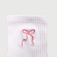 Coquette Bow Girly Athletic Socks