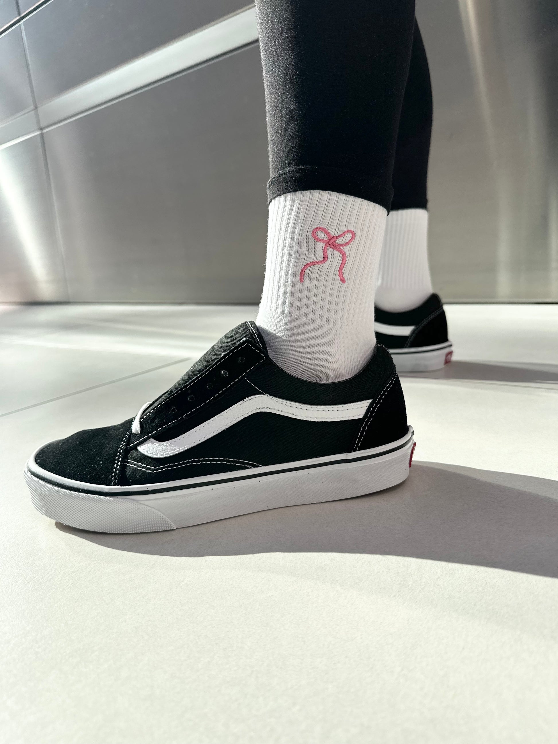 Coquette Bow Girly Athletic Socks